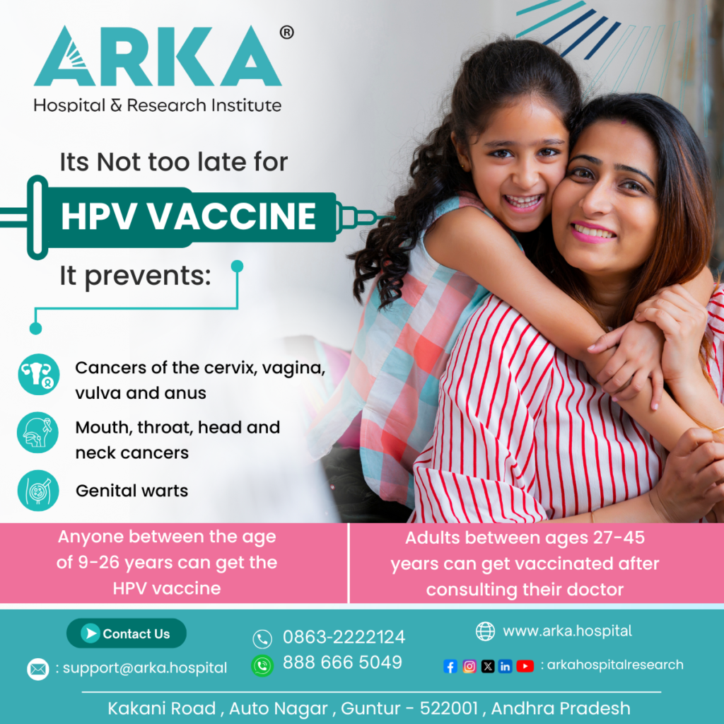 HPV Vaccine in Guntur | Arka Hospital & Research Institute