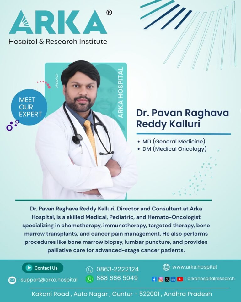 Dr. Pavan Raghava Reddy Kalluri – Best Medical Oncologist in Guntur